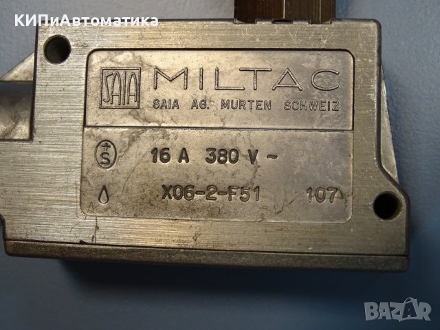 Краен изключвател SAIA BURGESS X06-F51 limit switch 16A 380VAC, снимка 4 - Резервни части за машини - 38282655