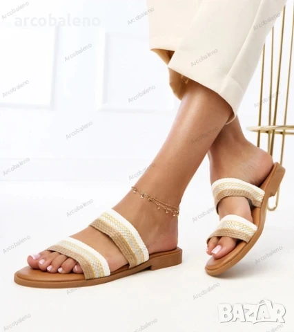 Дамски летни сандали с плетени презрамки Rios, 3цвята , снимка 12 - Сандали - 50961678