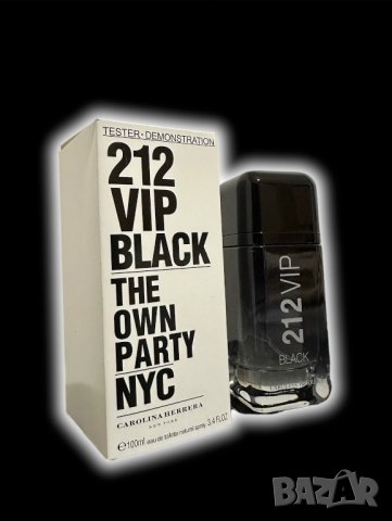 Мъжки парфюм Carolina Herrera vip 212 black 100ml, снимка 2 - Мъжки парфюми - 44217803