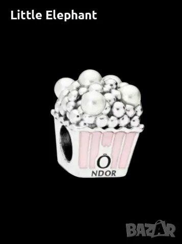  Sale Елемент Пандора"Burger and Fries",пуканки/нов