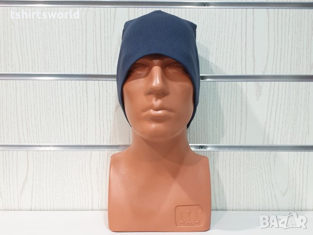 Нова зимна шапка в цвят тъмно индиго, снимка 5 - Шапки - 32047342