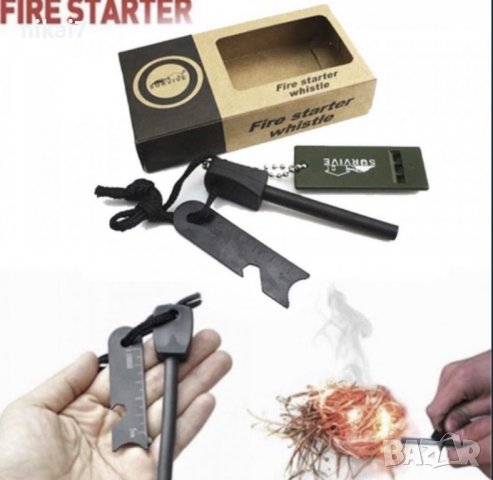 магнезиева запалка Surival за палене на огь дори когато вали дъжд, снимка 2 - Други - 42074104