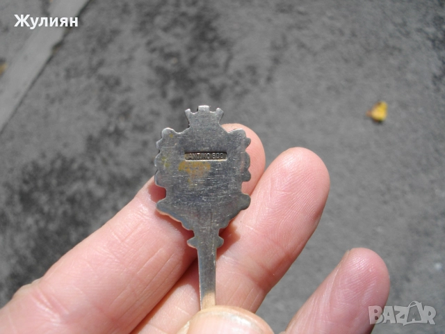 СТАРА СРЕБЪРНА ЛЪЖИЧКА СРЕБРО 800 , снимка 6 - Антикварни и старинни предмети - 52107729