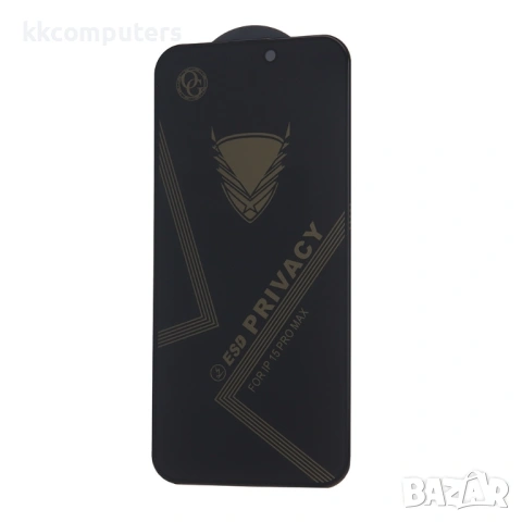 Стъклен протектор за дисплей OG 5D Slim с цяло лепило, За iPhone 17 Pro Max (6.9), Черен, снимка 4 - Фолия, протектори - 54204149