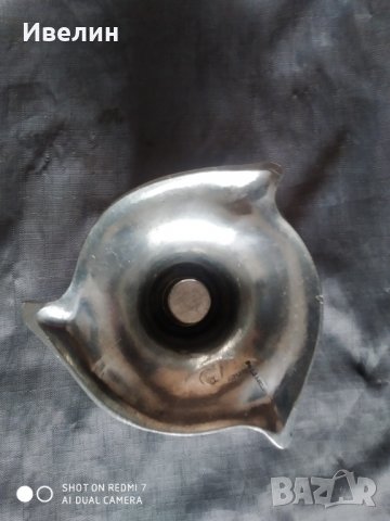 метален свещник арт деко, снимка 4 - Антикварни и старинни предмети - 31862045