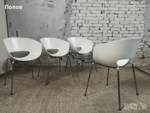 Италиански дизайнерски столове Orbit , снимка 4 - Столове - 49156390