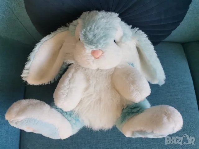 Плюшен син заек, снимка 3 - Плюшени играчки - 48569689