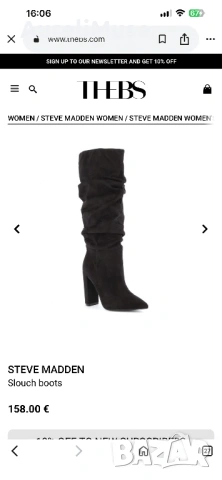 Боти велур Steve Madden, снимка 4 - Дамски ботуши - 53881534