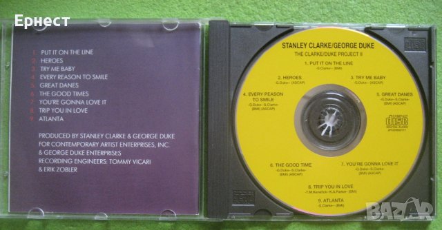 фюжън The Clarke/ Duke Project CD, снимка 2 - CD дискове - 42870670
