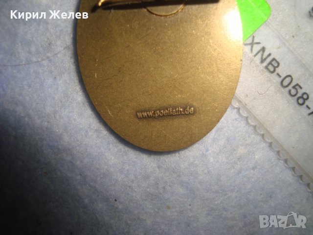 КОЛЕКЦИОНЕРСКА НЕМСКА БРОНЗОВА РЯДКА КРАСИВА ЗНАЧКА РЕЛИГИОЗНА ТЕМАТИКА 31311, снимка 7 - Колекции - 38026239