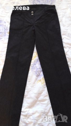 2 бр. тъмно сиви панталнони с тънко райе, снимка 2 - Панталони - 42646732