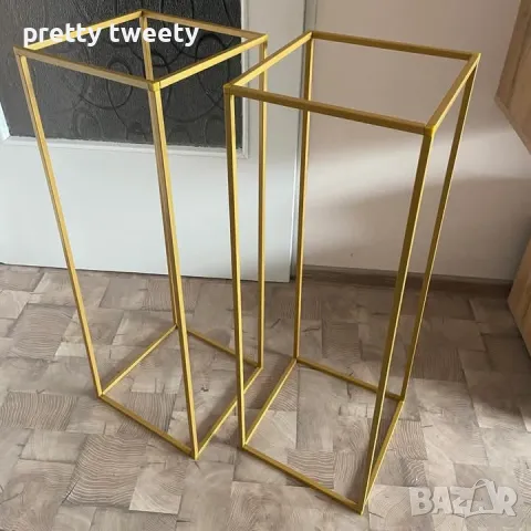 Метална стойка за цветя / украса, снимка 3 - Арт сувенири - 45554775