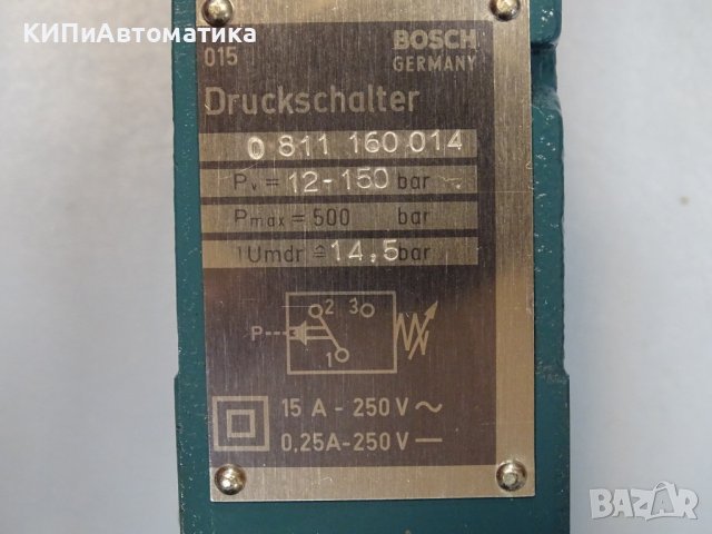 пресостат Bosch 0 811 160 014 pressure switch 12-160Bar, снимка 4 - Резервни части за машини - 37825781