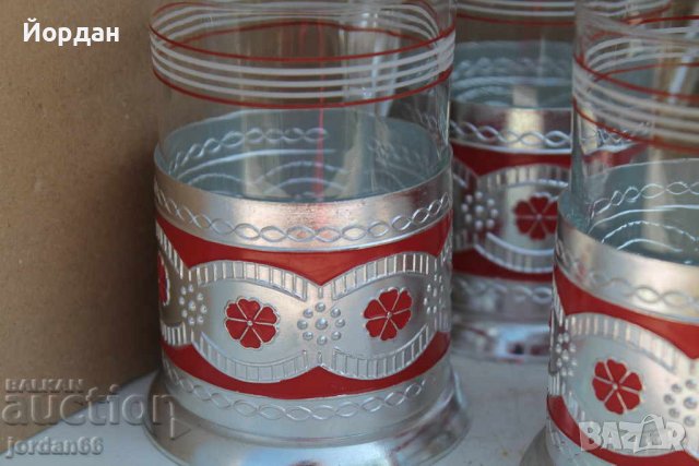 7бр Руски подстакани 1980-1990г, снимка 2 - Колекции - 39145628