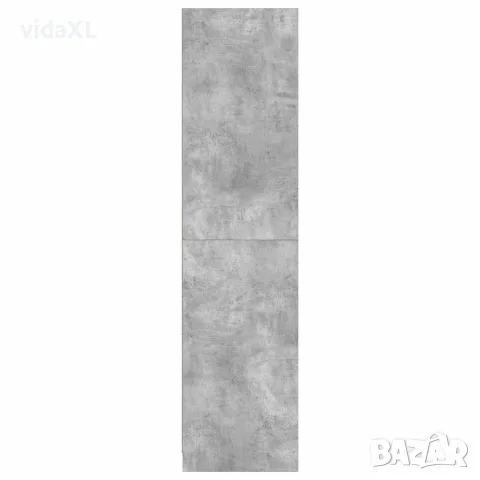 vidaXL Гардероб с чекмеджета бетонно сив 50x50x200 см инженерно дърво, снимка 5 - Гардероби - 56147676