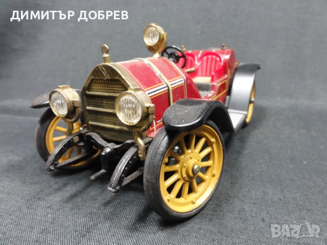 СТАРА РЕТРО ЛАМАРИНЕНА КОЛА ИГРАЧКА MERCER 1913 SCHUCO GERMANY, снимка 6 - Колекции - 52200299