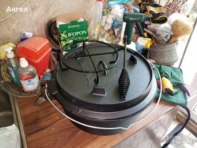 Чугунен гювеч, снимка 3 - Съдове за готвене - 50664191