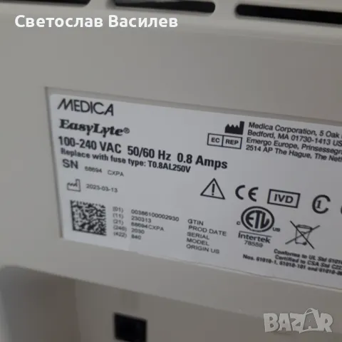 Eлектролитен анализатор MEDICA EasyLyte Expand – Използван, като нов, снимка 3 - Лаборатория - 48843126
