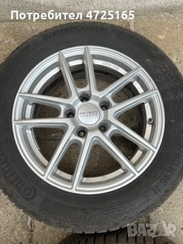 Джанти Anzo wheels и гуми Континентал, снимка 4 - Гуми и джанти - 54229791