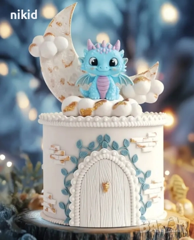 3 ВИД голям Динозавър крила части силиконов молд форма за украса декор торта фондан шоколад гипс, снимка 2 - Форми - 52148634