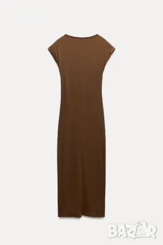 кафява рокля ZARA, снимка 2 - Рокли - 48113470