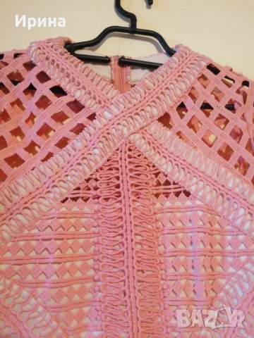 Дамска рокля в коралов цвят, снимка 2 - Рокли - 36838966