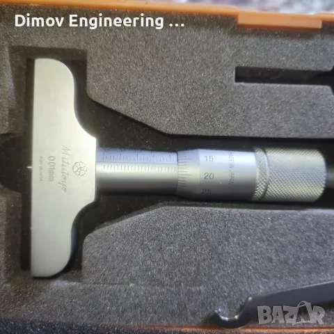 Микрометричен дълбокомер 0-50мм Mitutoyo 