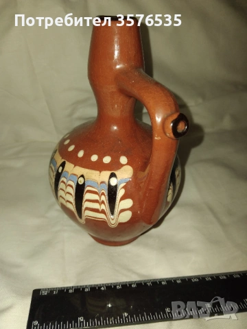 Продавам керамична троянска стомна за вино и ракия, снимка 3 - Прибори за хранене, готвене и сервиране - 53223445