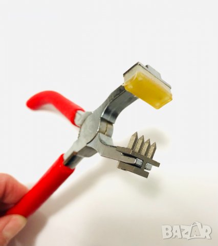  Сарашки, кожарски клещи тип вилици, вилица със сменящи се накрайници - 4 мм. , снимка 6 - Клещи - 31048724