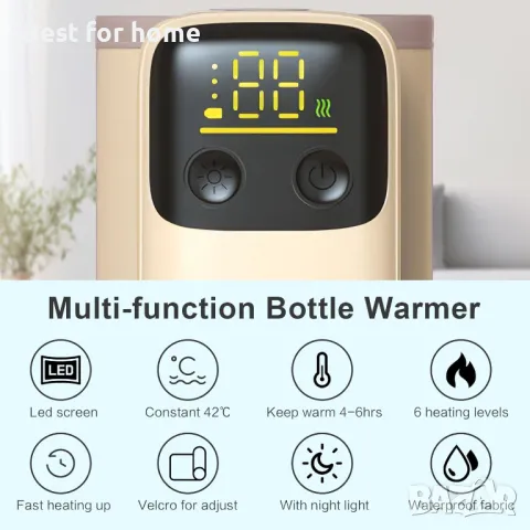 Премиум акумулаторен нагревател за бебешки бутилки NIP, снимка 3 - Други - 48423947