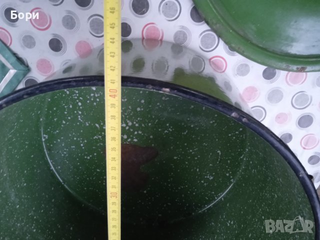 Стар емайлиран казан 22 литра  1955г, снимка 8 - Други - 37128961