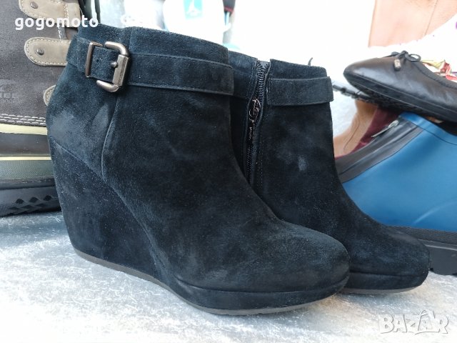 дамски боти N- 39 - 40 original basic GEOX® RESPIRA,100% естествена кожа - велур,GOGOMOTO.BAZAR.BG®, снимка 10 - Дамски боти - 44242936