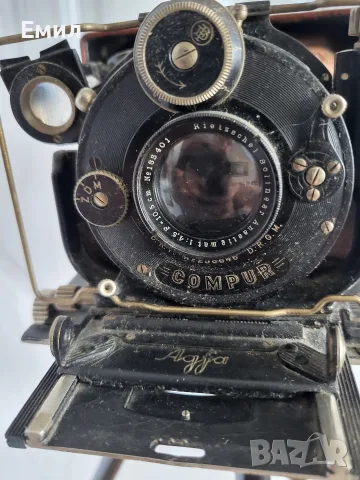 Антикварен мехов фотоапарат с тринога AGFA, снимка 3 - Колекции - 55708700