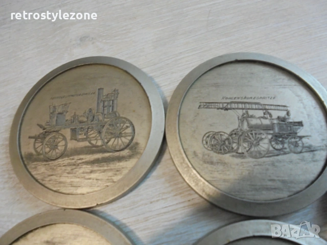 № 8539  Комплект от 5 броя стари малки пана  , снимка 2 - Други ценни предмети - 53939500