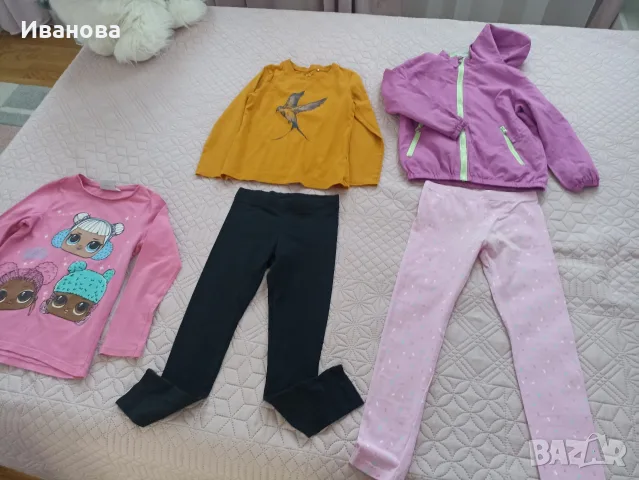 Детски есенни дрехи за момиче 122/128см, снимка 4 - Детски Блузи и туники - 55833137