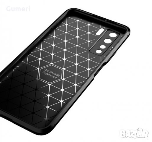  Huawei P40 lite 5G Карбонов удароустойчив гръб , снимка 4 - Калъфи, кейсове - 30304430