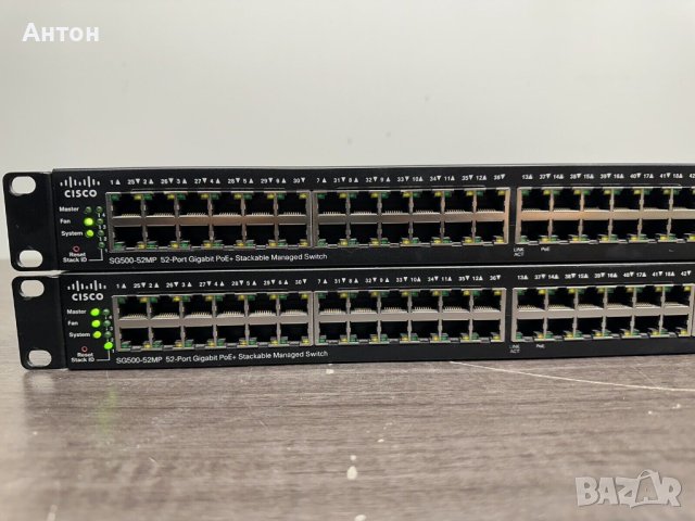 Cisco SG 500-52MP 52-port Gigabit POE+ Stackable Managed Switch, снимка 3 - Суичове - 42149083