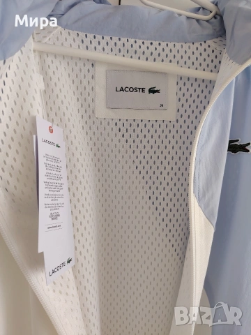 Ново бяло яке Lacoste, снимка 2 - Якета - 54007438