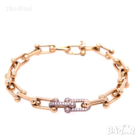 Златна дамска гривна Tiffany 9,74гр. 19,0см. 14кр. проба:585 модел:37754-6