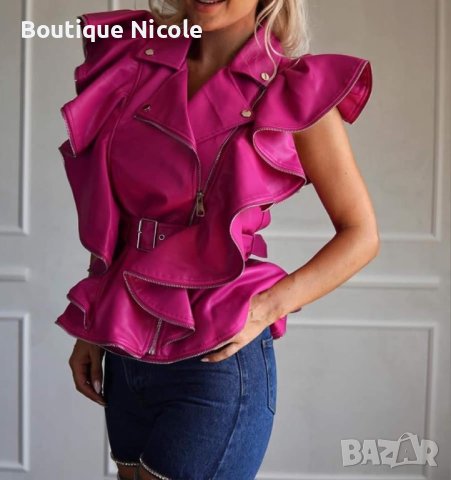 Дамски кожен елек  , снимка 1