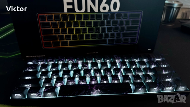 MONSGEEK Akko FUN60 Max безжична механична hall effect клавиатура, снимка 5 - Клавиатури и мишки - 52544197