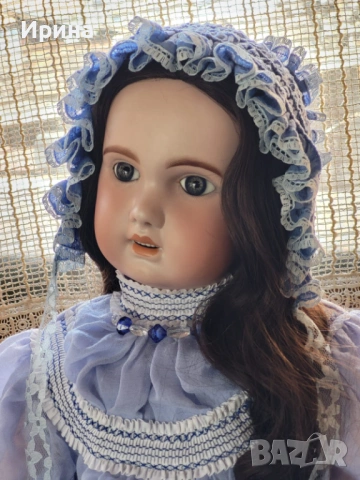 Огромна антична кукла 1907 Jumeau 80 см, снимка 4 - Антикварни и старинни предмети - 54172064