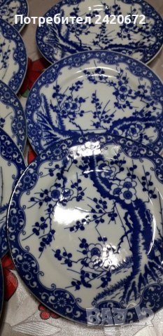 Японски  костен  порцелан, снимка 3 - Антикварни и старинни предмети - 38984012