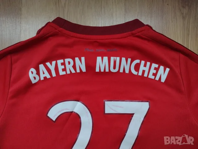 Bayern Munchen / Adidas #27 Alaba - детска футболна тенниска на Байерн Мюнхен, снимка 3 - Детски тениски и потници - 55780567
