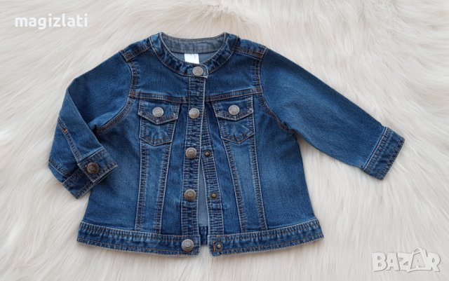 Бебешко дънково яке - размер 9 месеца , снимка 8 - Бебешки якета и елеци - 42289388