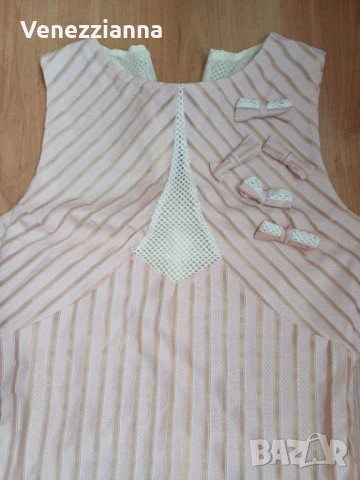 ALESSA Alesa Алесса ТОП в цвят ПУДРА р-р S, снимка 4 - Потници - 50749219