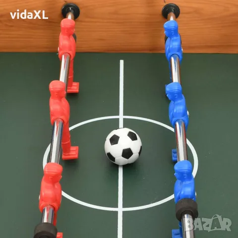 vidaXL Мини футболна маса, 69x37x62 см, клен, снимка 6 - Джаги - 56148392