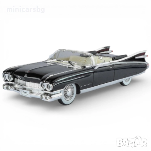 Метални коли ретро кабриолет Cadillac Eldorado - Big Rocket, снимка 5 - Колекции - 52931479