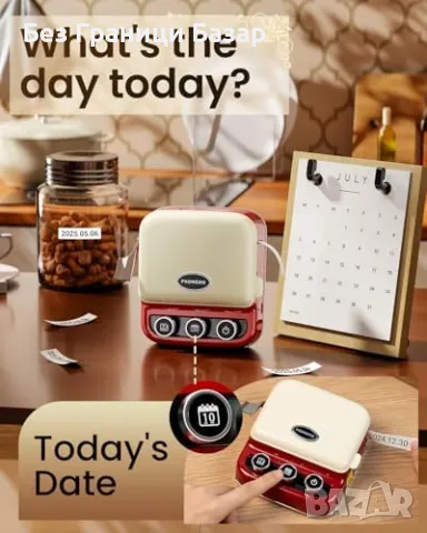 Нов ретро Phomemo P15 Етикетен Принтер – Бързо, Ясно и Лесно Печатане, снимка 8 - Друга електроника - 49516805