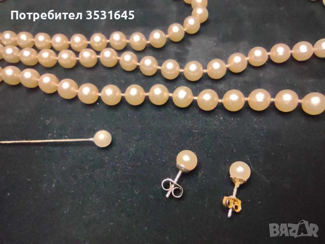 142 см. перлена огърлица, снимка 4 - Колиета, медальони, синджири - 42813942